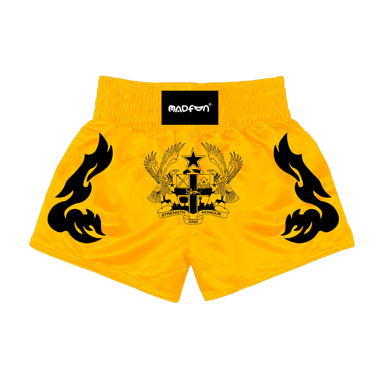 Madfun Strength & Honour Shorts - Gold/Black